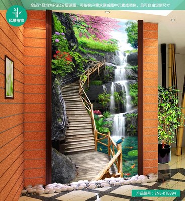 青島恩籟壁畫 風景植物18款 山東大型無縫壁畫布質壁紙批發 沙發電視背景墻影視墻 自產自銷 實體工廠圖片_高清圖_細節圖
