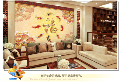 工廠批發定制款壁畫無縫大型墻貼4D復古壁紙 工業產品貿易新趨勢